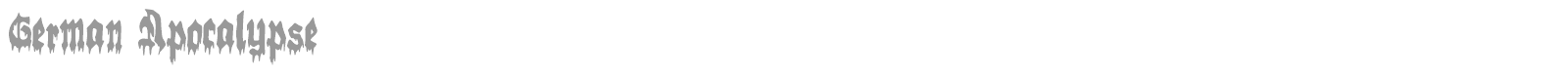 German Apocalypse font preview